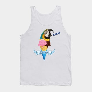 Blue-and-yellow Macaw Tank Top